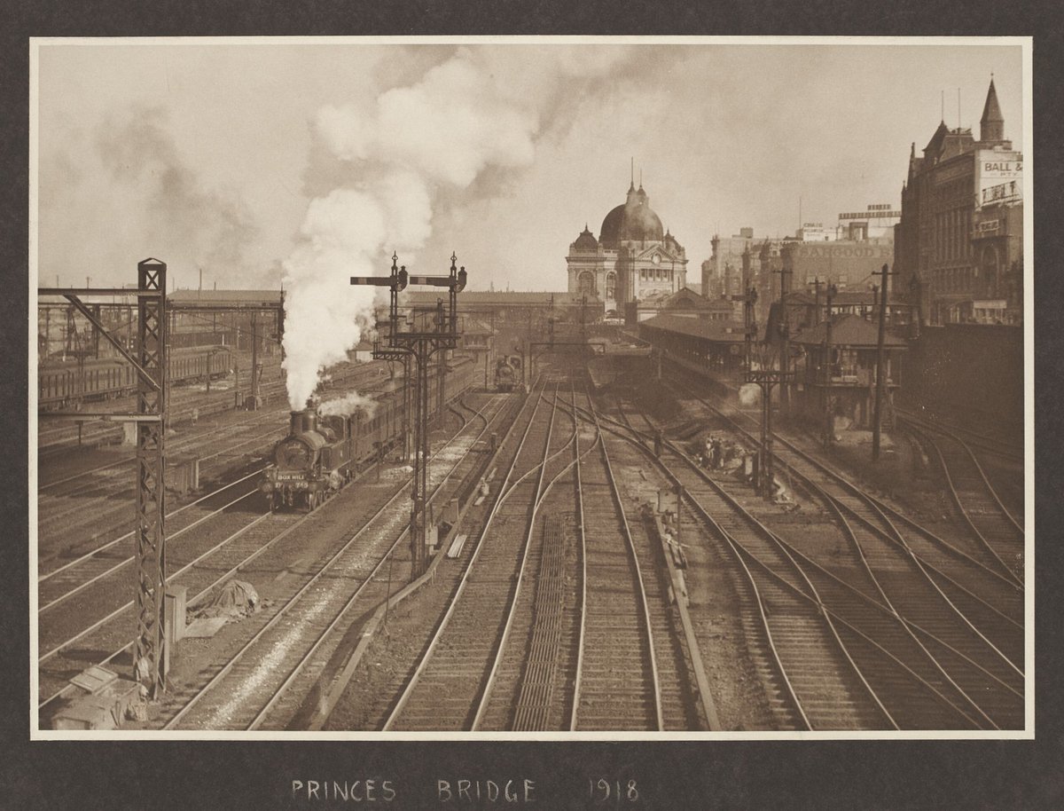 Princes Bridge, Melbourne City (1918)