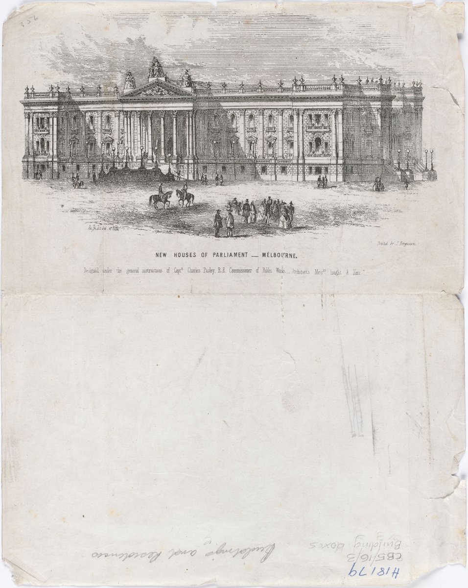 NEW HOUSES OF PARLIAMENT - MELBOURNE, East Melbourne (1854?)
