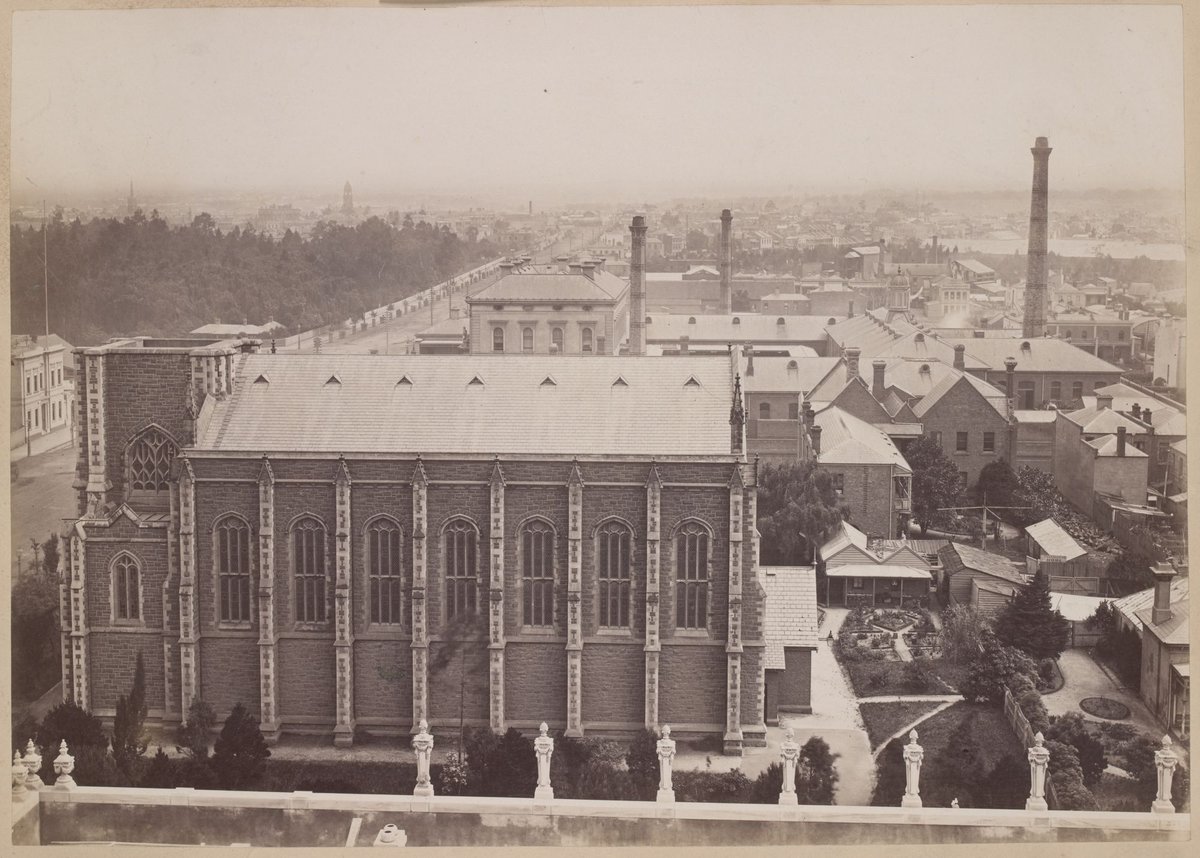 Panorama of Melbourne in 1881 taken from the tower of the Law Courts for the Corporation of the City, Melbourne City