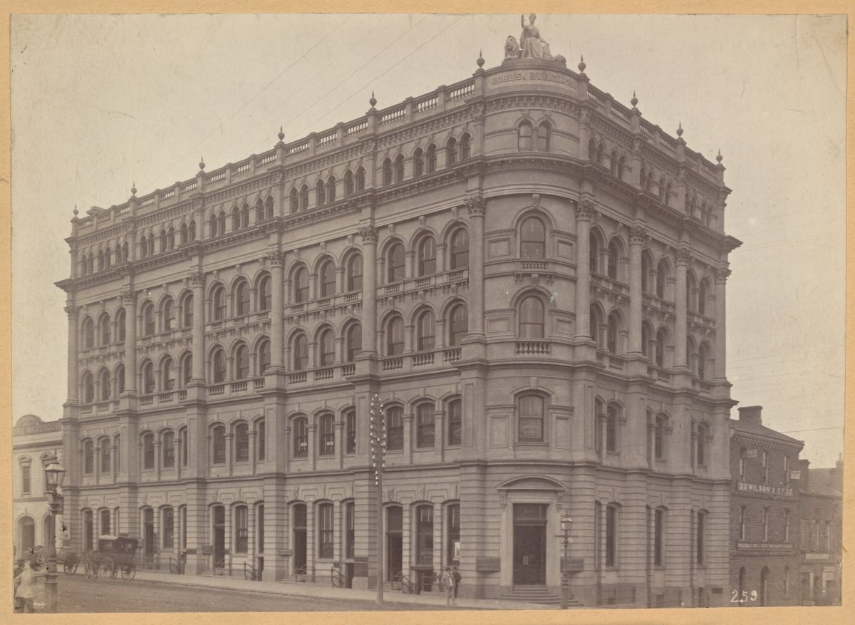 Robb's Buildings, south east corner of Collins and King Street, Melbourne, Melbourne City (c. 1890)