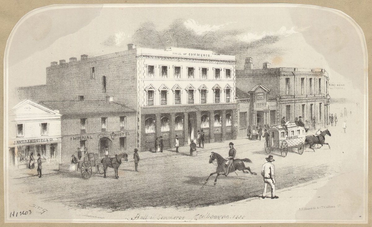 Hall of Commerce, Melbourne, 1855 S.T.G