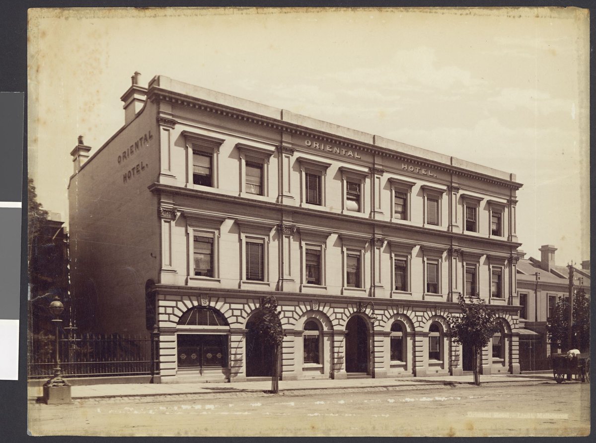 Oriental Hotel, [Collins Street, Melbourne, Vic.], Melbourne City (1879–94)