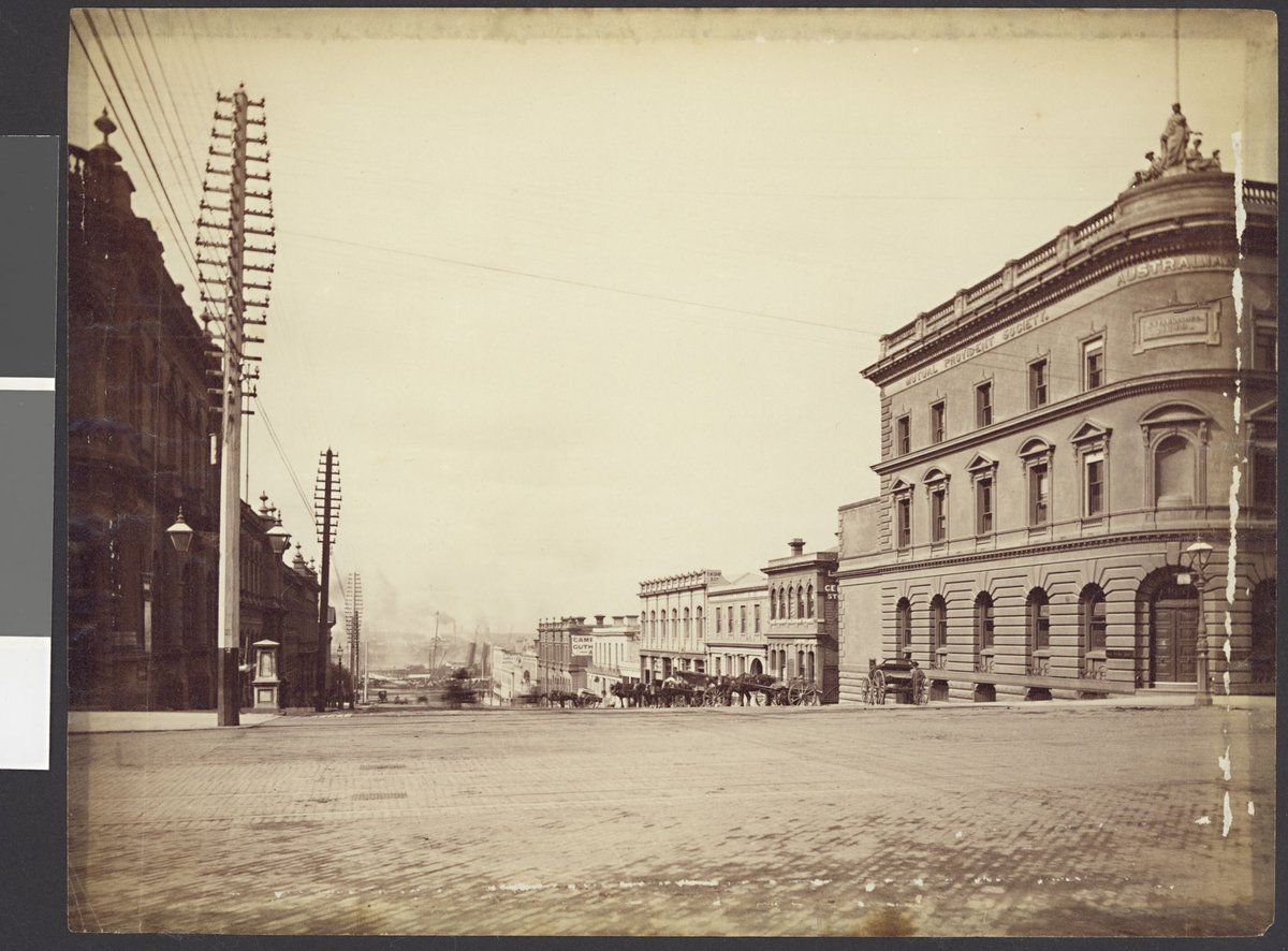 William Street, Looking South, Melbourne, Vic, Melbourne City (1879–94)