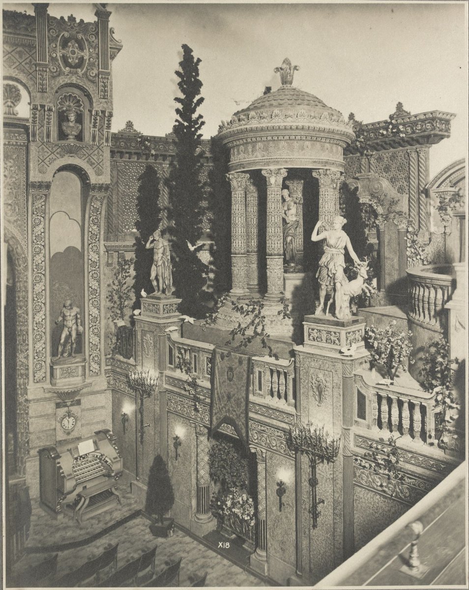 View from the dress circle towards the statues of Diana and Aphrodite in the auditorium at the State Theatre Melbourne (1929)