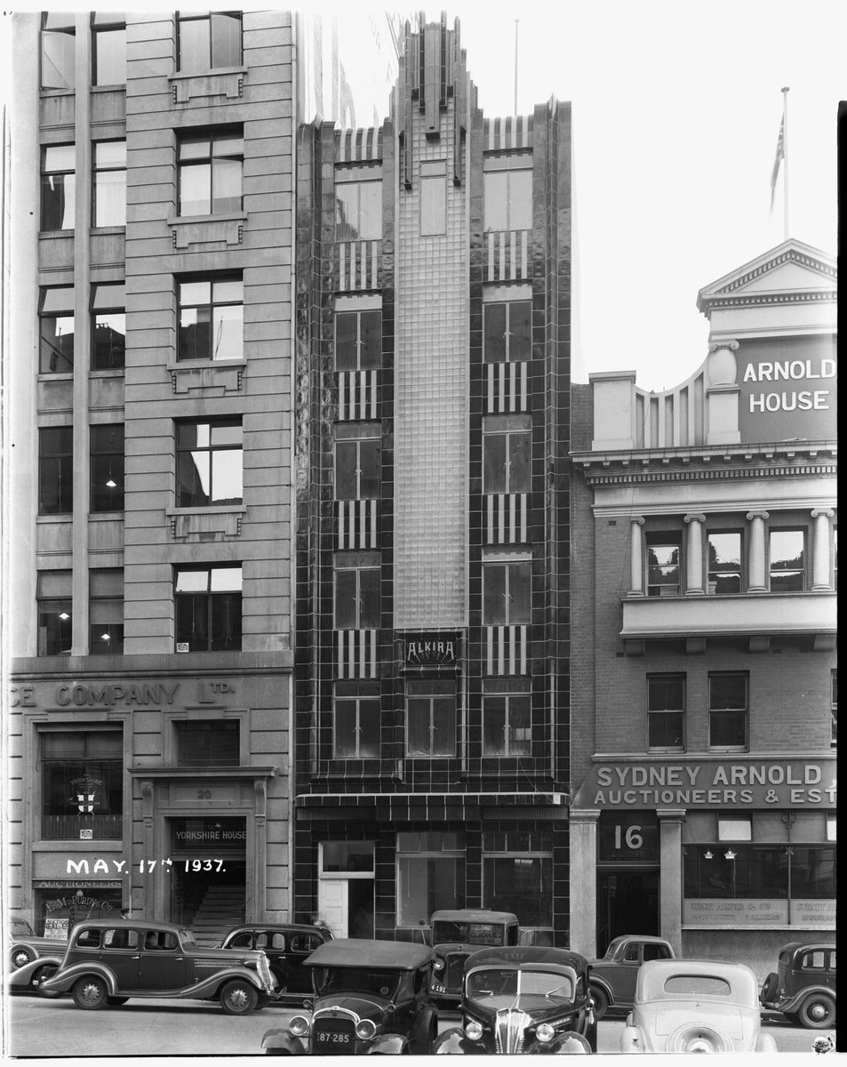 16-18 Queen Street, Melbourne, showing Yorkshire House, Alkira House and Arnold House, Melbourne City (1937)
