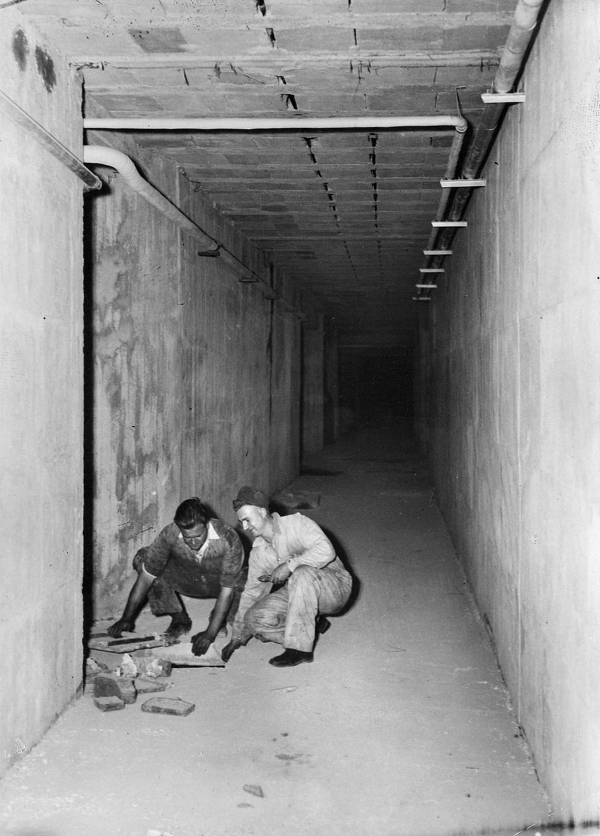 Tunnel beneath New Royal Melb [i.e. Melbourne] Hospital, Melbourne City (c. 1940)
