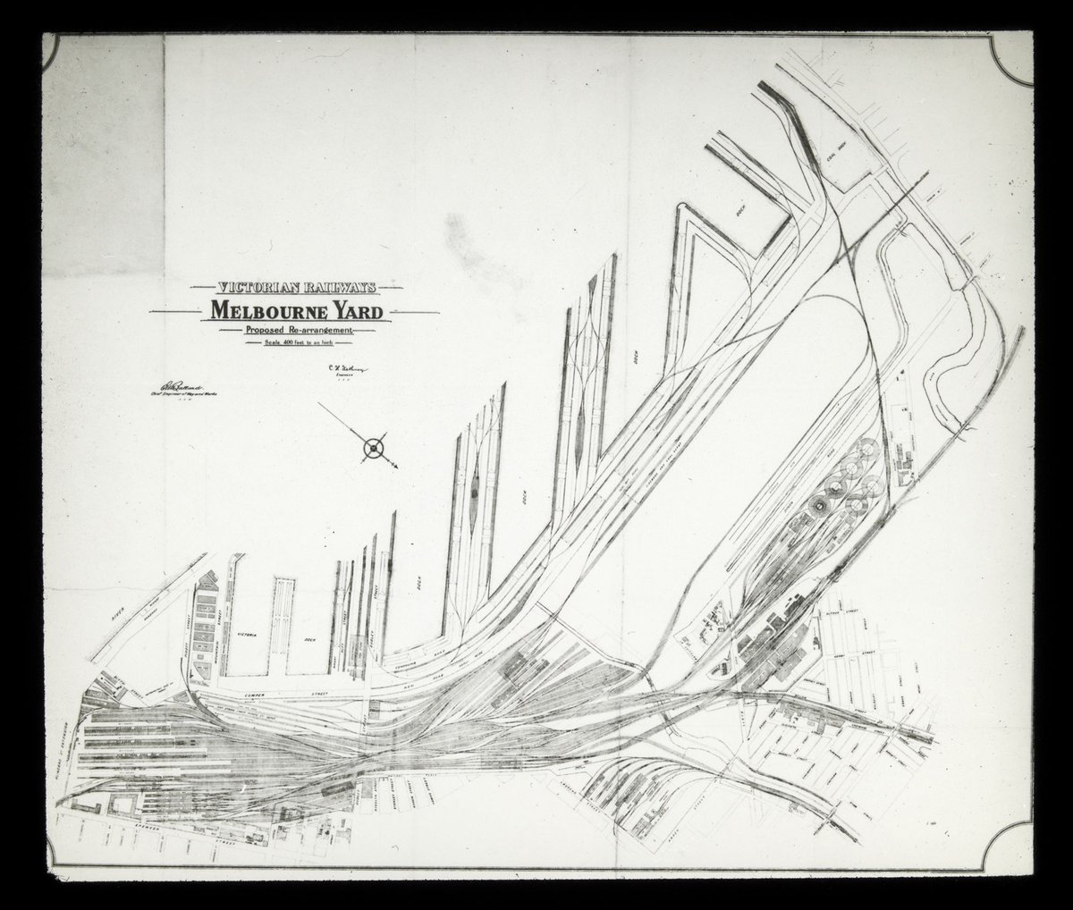 Melbourne Yard. Proposed re-arrangement (1930–50)