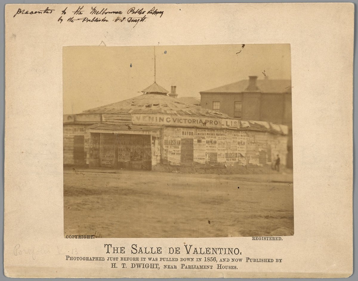 SALLE DE VALENTINO BOURKE STREET EAST 1854 [Melbourne], Melbourne City