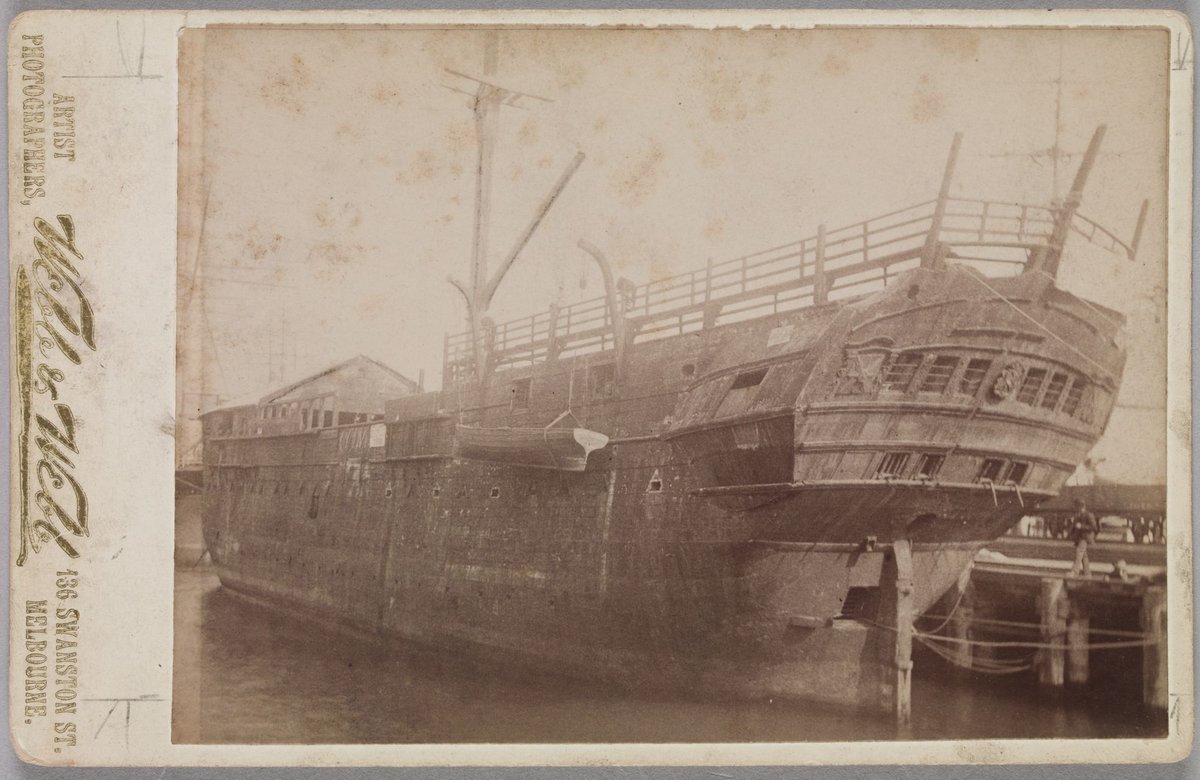 Convict hulk 'Success' at Williamstown (1890–1900)