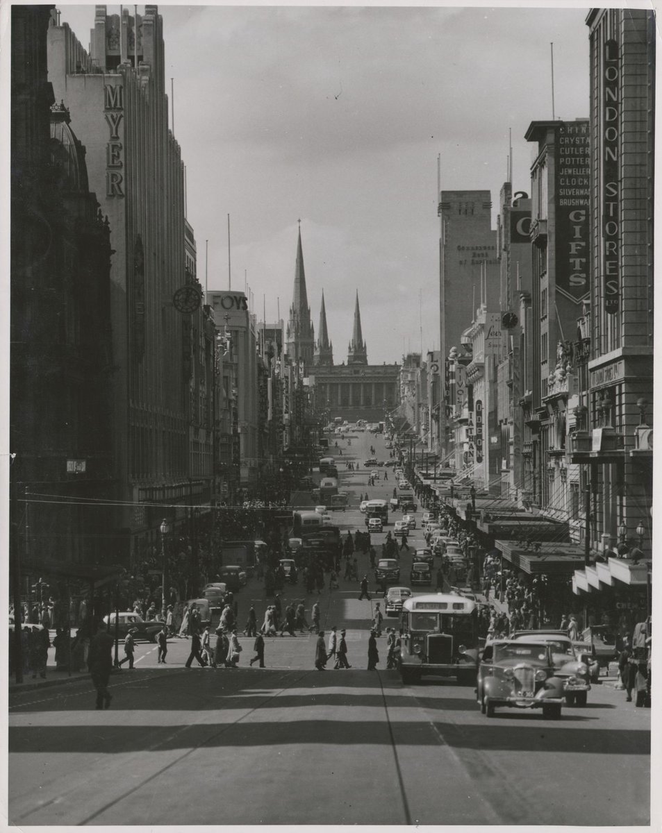 Bourke Street, Melbourne City (1950–54)
