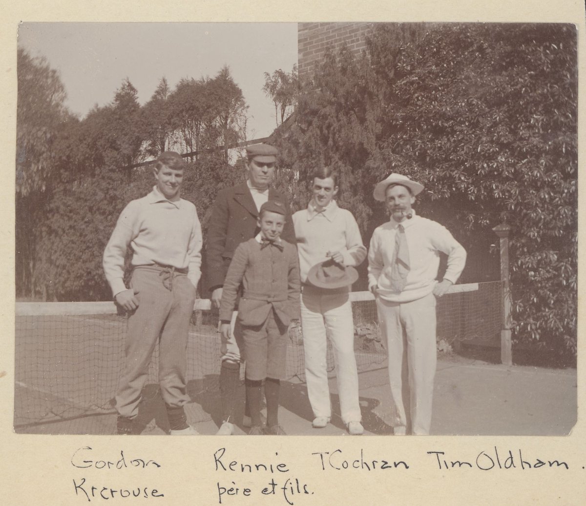 Tennis players at 'Aberdour', Fitzroy Street, St. Kilda, St Kilda (1910–30)