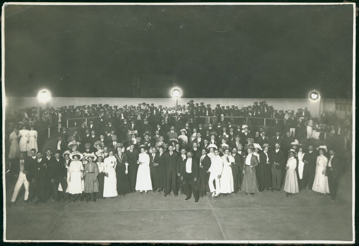 Richmond Rink? Grandfather Beyer [in front?] (1900–20)