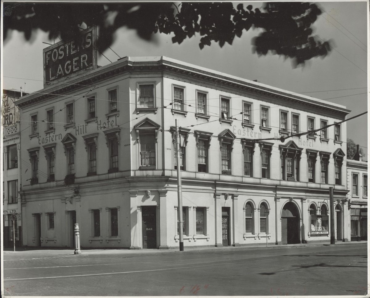 Eastern Hll Hotel, Vic. [ie. Victoria] Pde and Brunswick St., Fitzroy (1941–43)