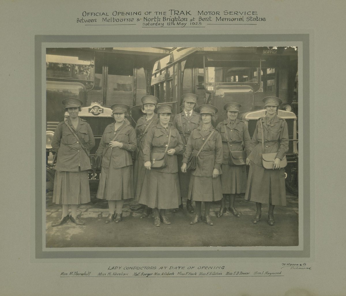 Official opening of the Trak Motor Service between Melbourne & North Brighton (1923)