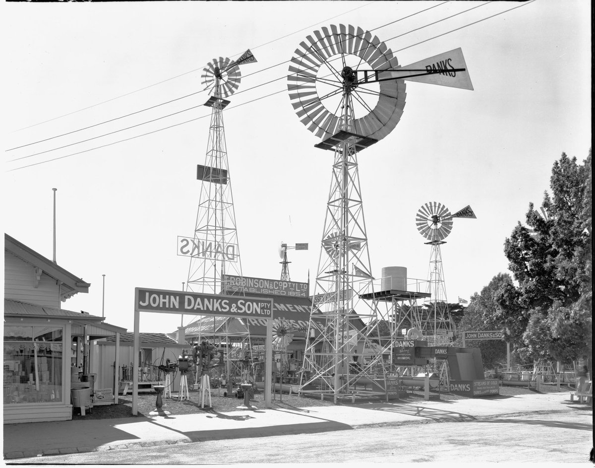 John Danks & Son display area at the Royal Melbourne Showgrounds, Flemington (c. 1948)