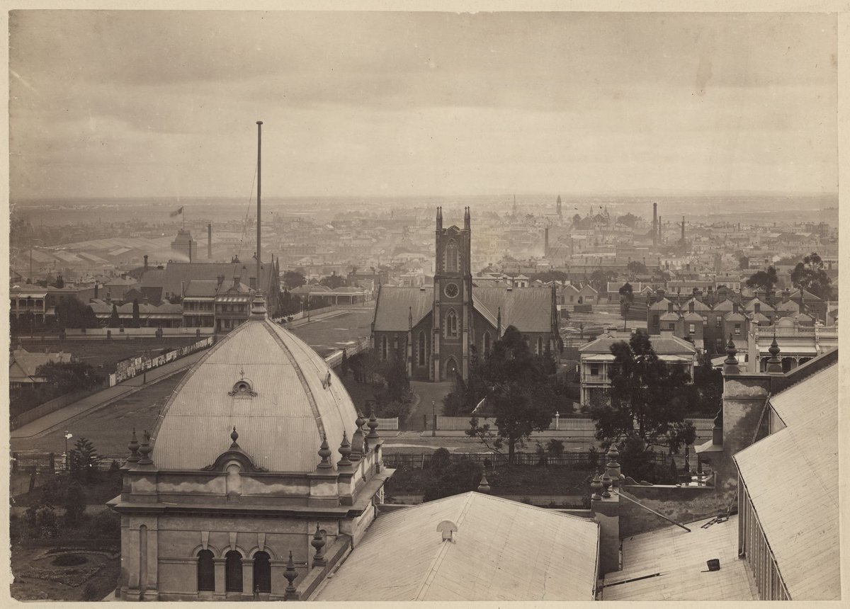 St Andrew's Presbyterian Church and Manse, Rathdowne Street [Carlton, Vic.] (1880s)