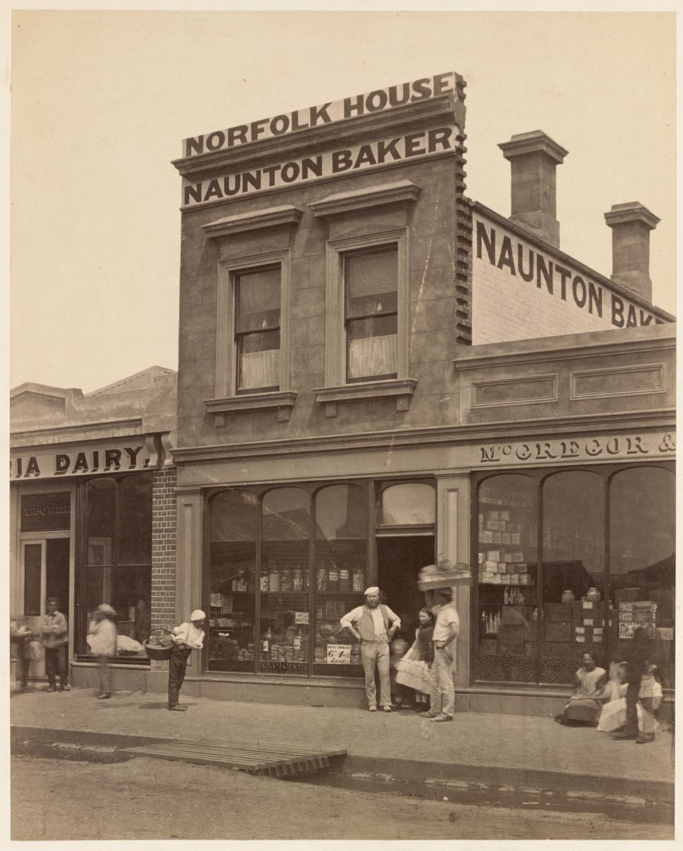 Norfolk House W. B. Naunton's Bakery, 105 Wellington Street, East Collingwood (1862)