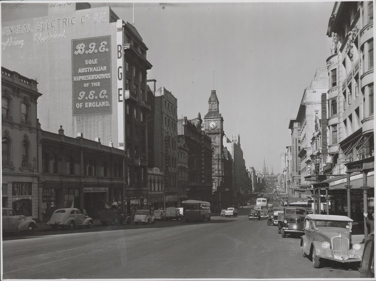 View of Bourke Street, Melbourne, Victoria, Melbourne City (1946–54)