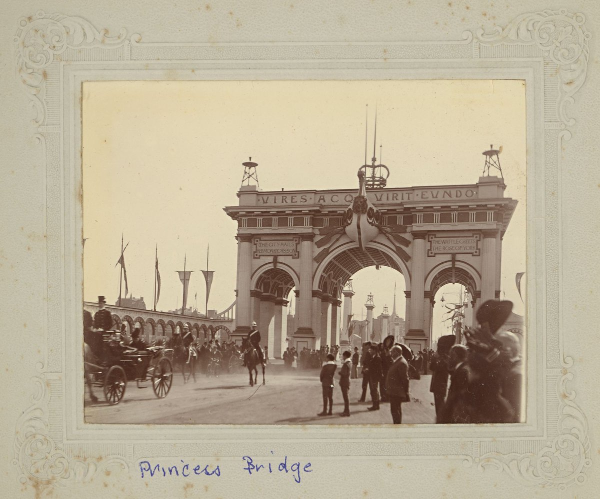 Princes Bridge Municipal Arch, Melbourne, Vic, Melbourne City (1901)