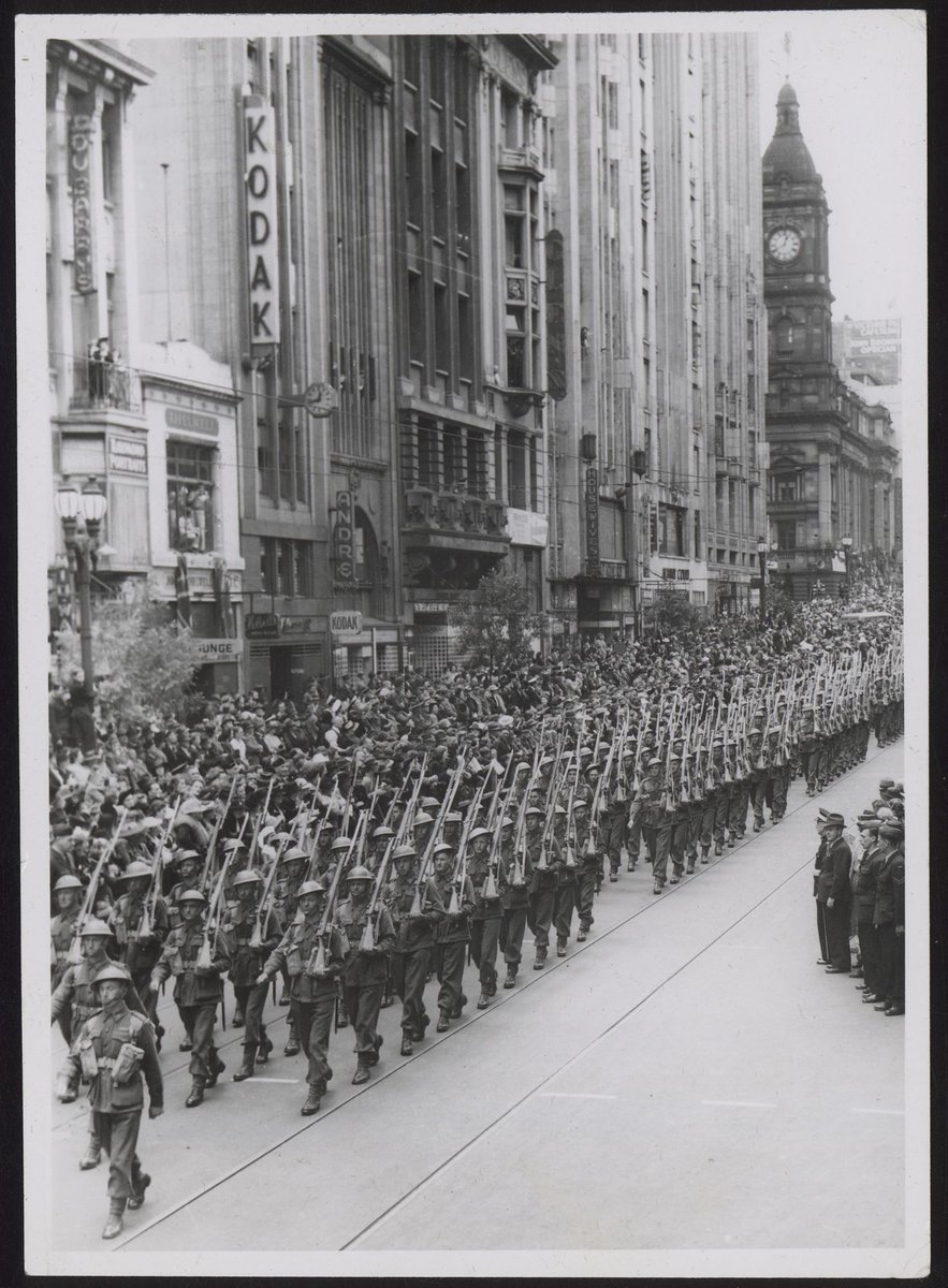 Armistice Day in Melbourne, Melbourne City (1942)