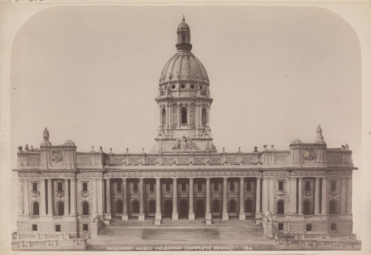 Parliament houses Melbourne (complete design), East Melbourne (1890–1900)