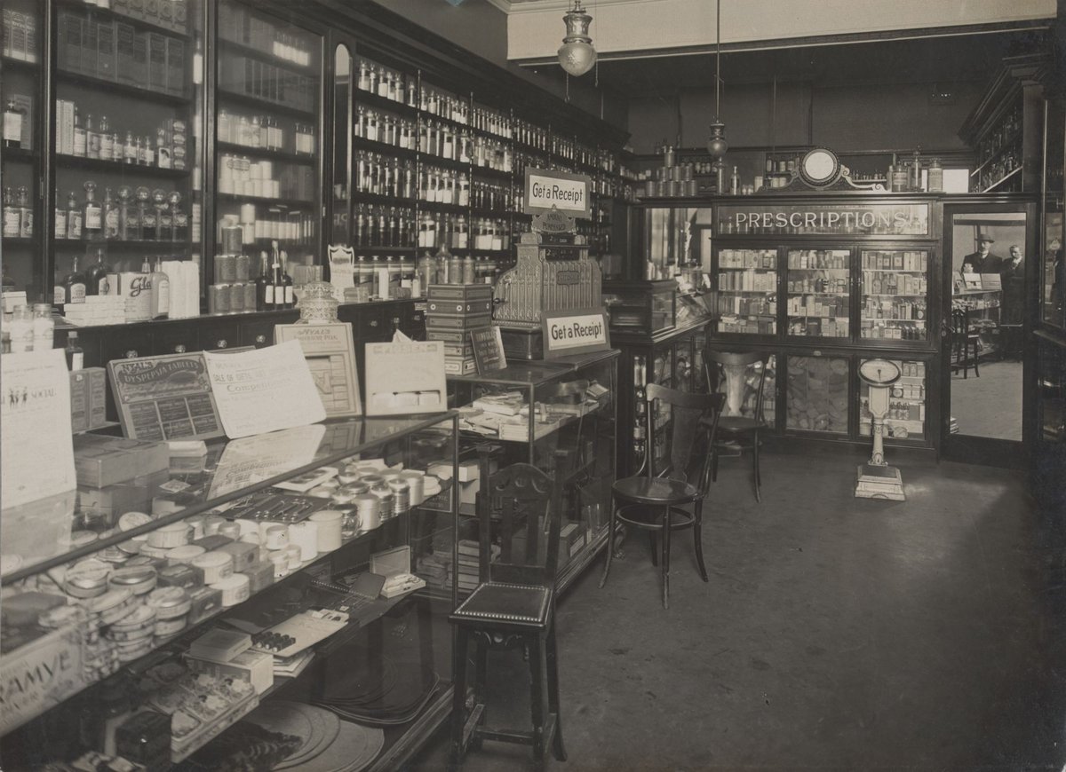 Interior, H.Clarkson, Chemist, Brunswick (1914)