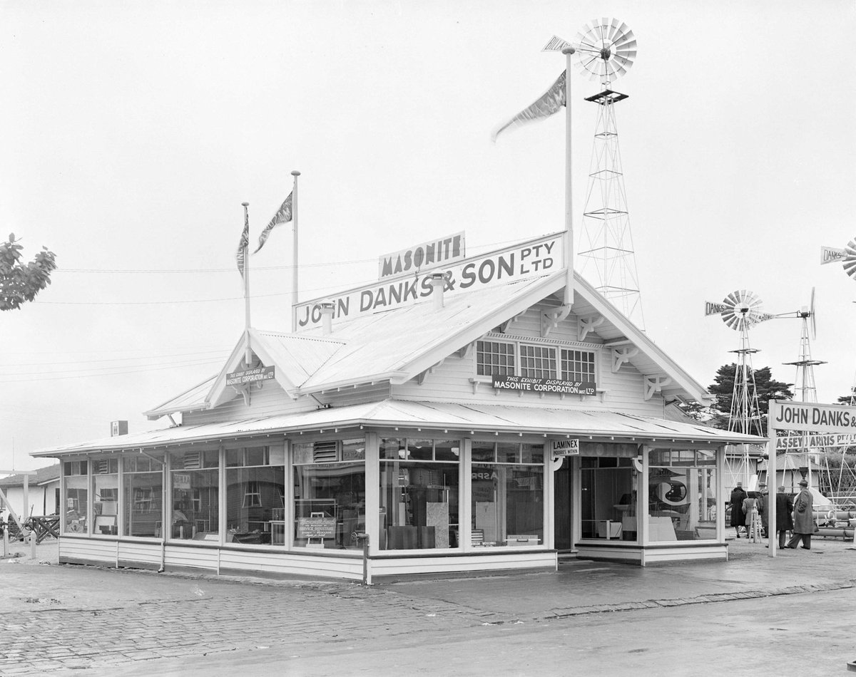 John Danks & Son showroom at Royal Melbourne Showground (c. 1948)