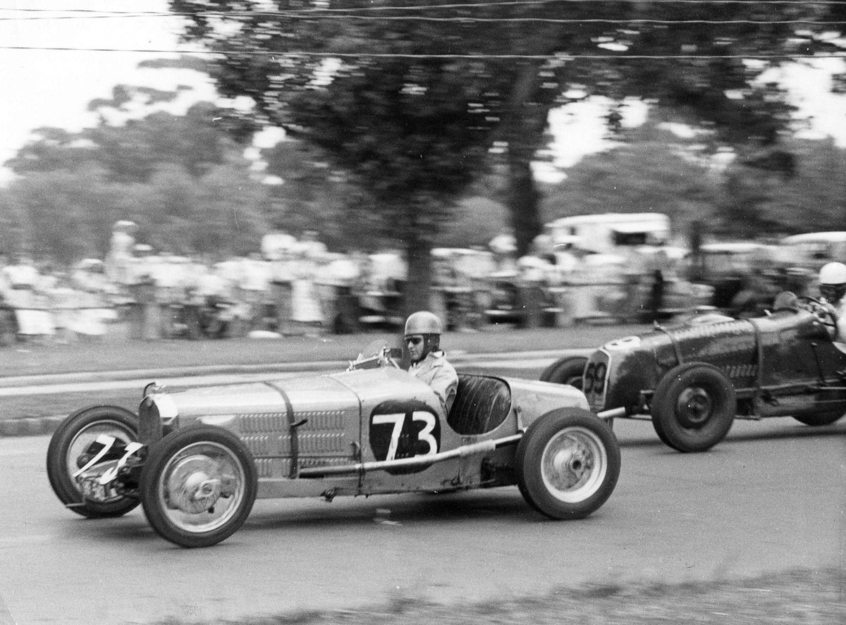 Jack Lanham driving a Lombard at Albert Park (1953)