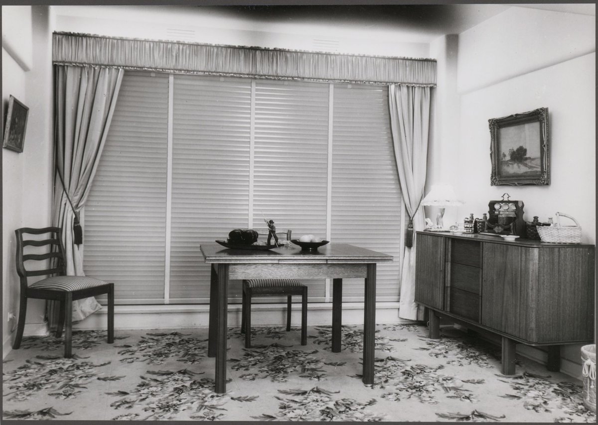 Interior of Mr. Stanley Korman's apartment, Queens Road, Albert Park (1953)