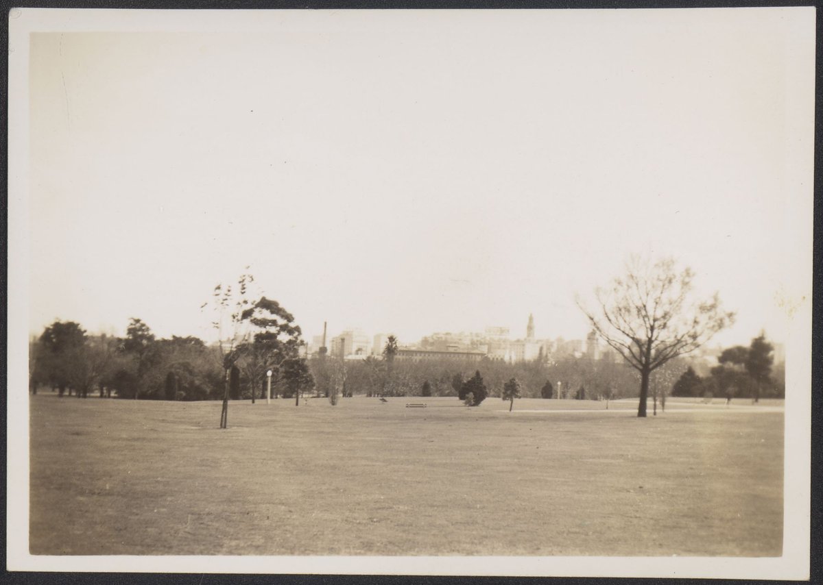 Looking towards Melbourne from near "Shrine" (1941)