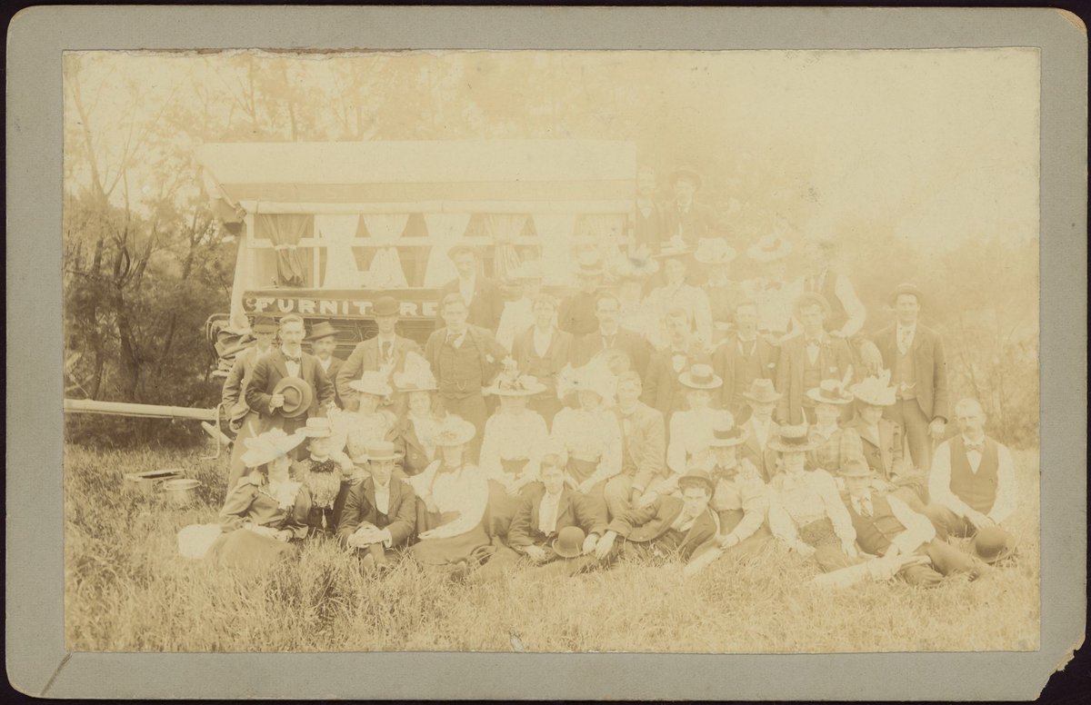 Literary Society's Picnic at Heidelberg, 9th November 1898