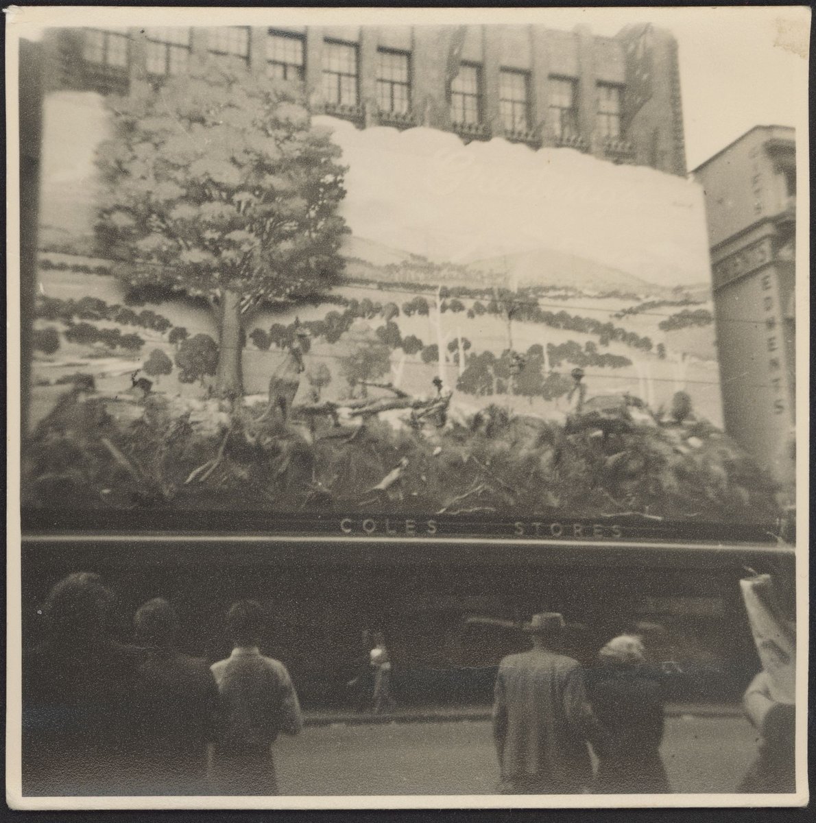 [Coles Store, Bourke Street, Melbourne, decorated for Royal Visit], Melbourne City (1954?)