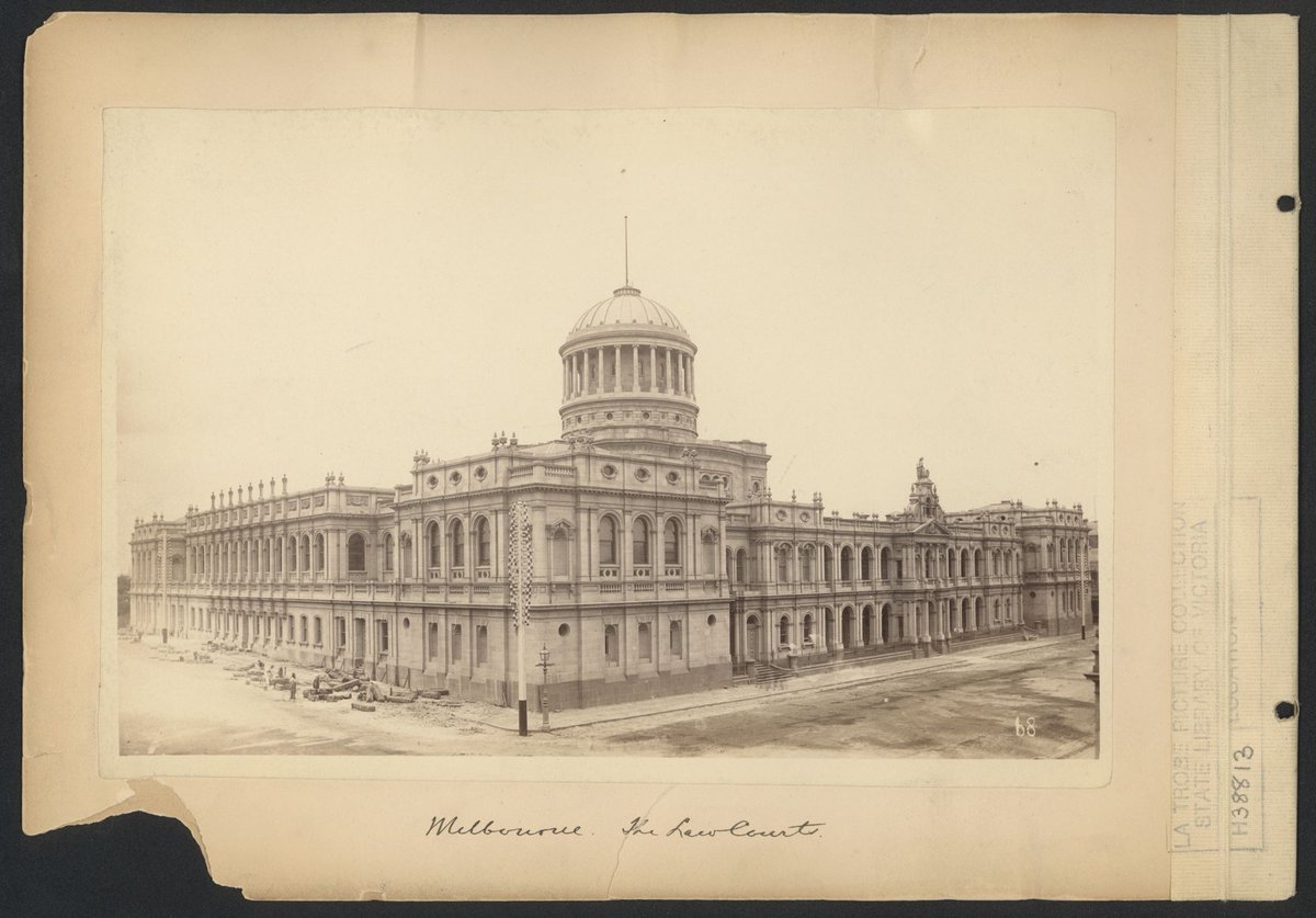 Melbourne - the Law Court, Melbourne City (1880s)