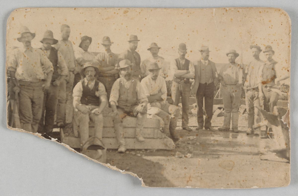 Workers at the Collingwood Sewerage Works (1894)