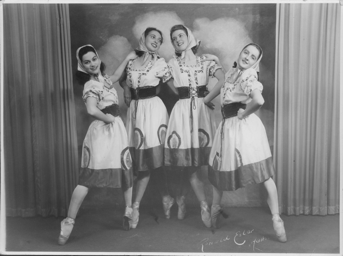 Marie Cuminsky, Esmé Orford, Lynette Foster and Lorna Smart, National Ballet Company, Melbourne, 1948