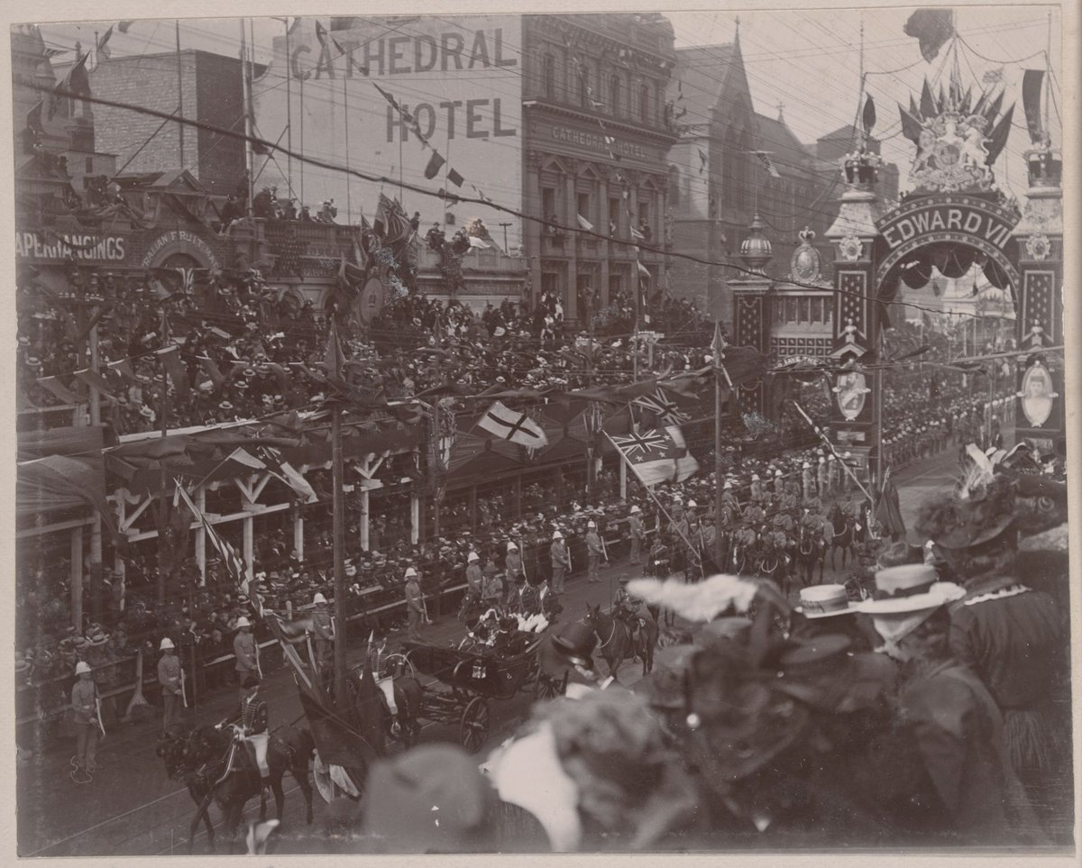 Opening of first parliament May 9th 1901 Melbourne Vic
