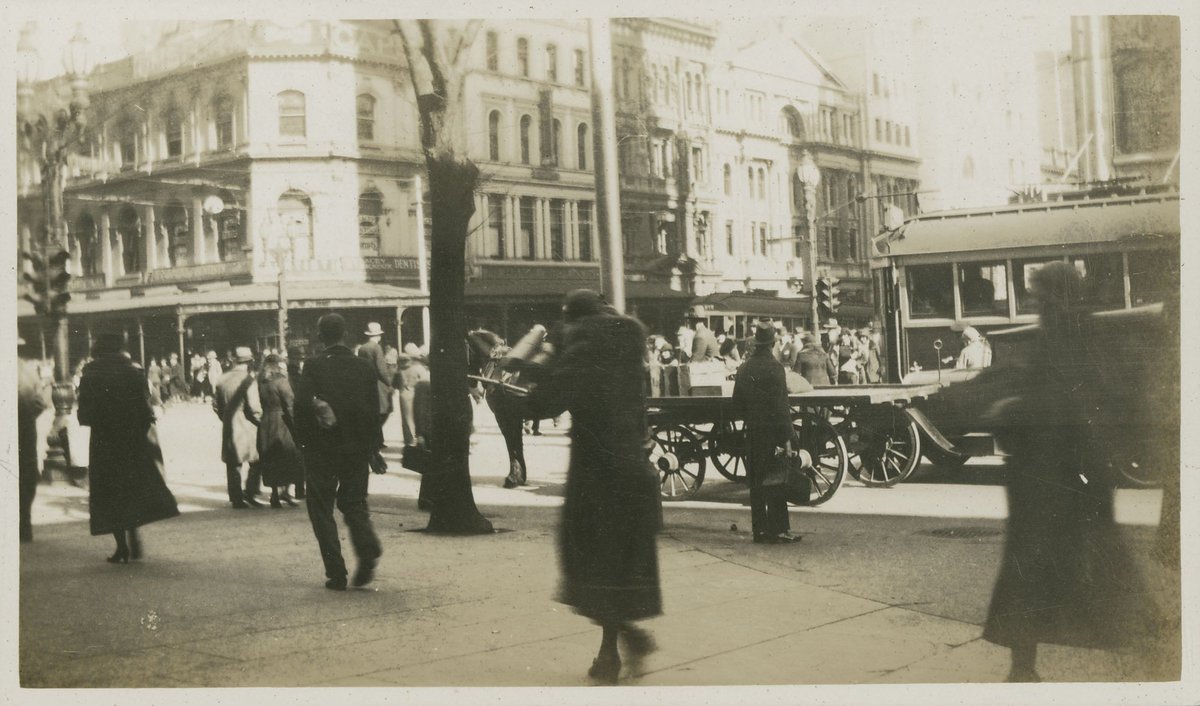 Collins St. & Swanston Sts, Melbourne City (c. 1933)