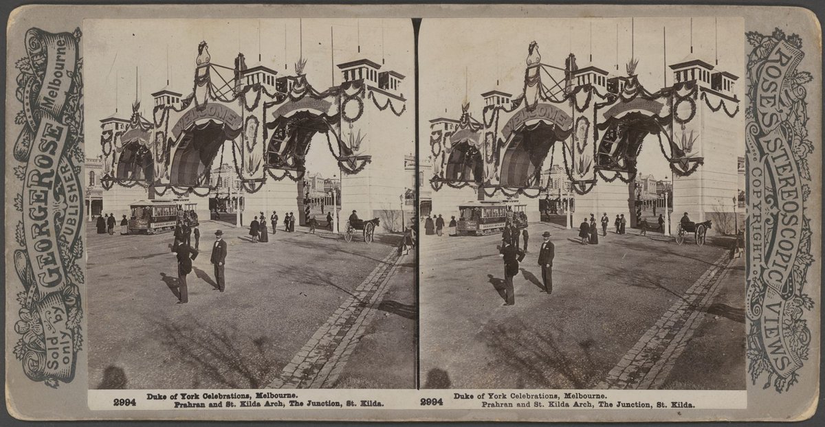 Duke of York celebrations, Melbourne - Prahran and St. Kilda arch, The Junction, St. Kilda [Vic.] (c. 1901)