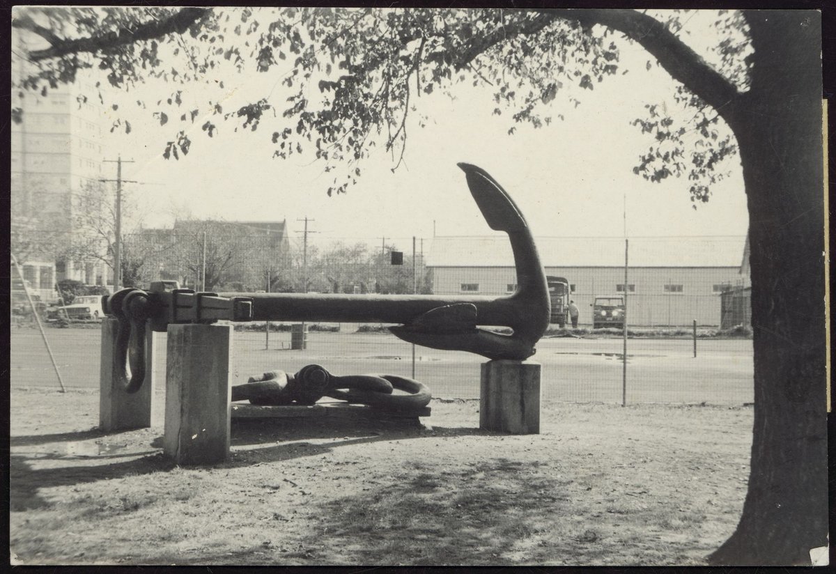 HMVS Nelson Anchor - Commonwealth Reserve, W'Town [ie. Williamstown] (1940–54)