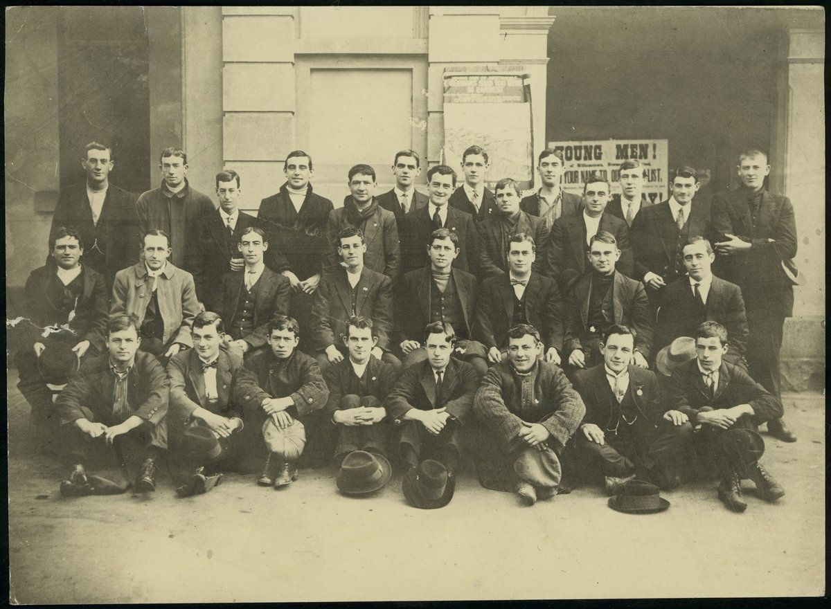 1st group of Williamstown men recruited for service with the Australian Imperial Forces in World War 1 (1915–18)