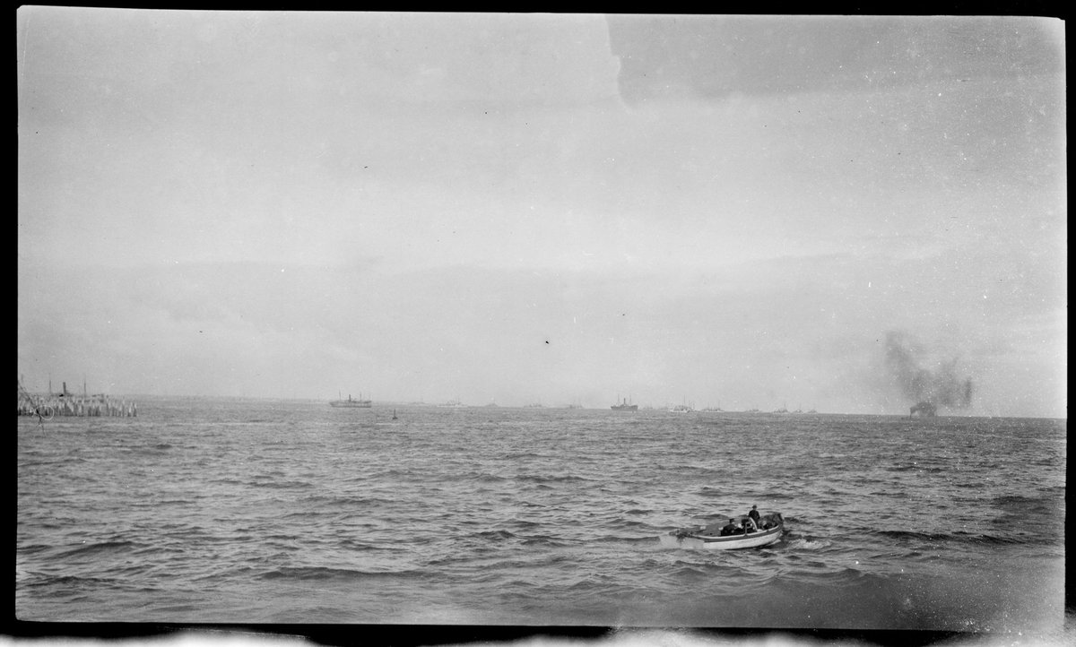 Visiting American naval fleet in Port Phillip Bay (1916)