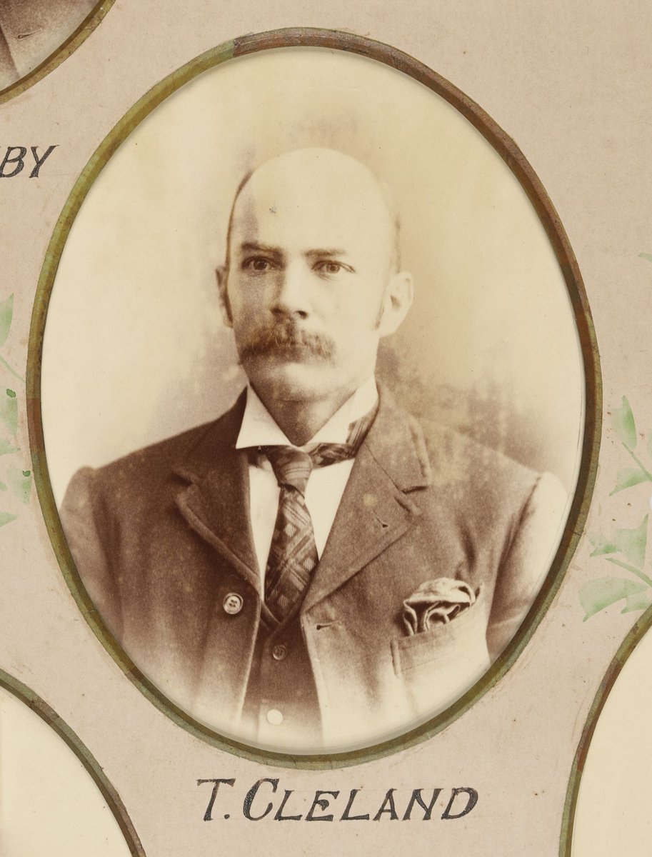 Framed photographs of Joseph Kilmartin and staff of the Camberwell Railway Station presented to Joseph Kilmartin Esq (1900)