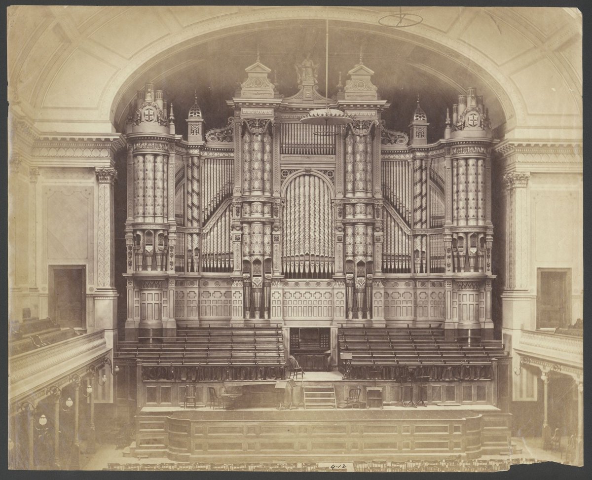 Organ, Town Hall, Melbourne [Vic.], Melbourne City (c. 1880)