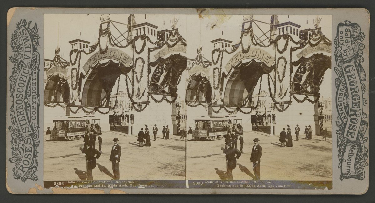 Duke of York Celebrations, Melbourne - Prahran and St. Kilda Arch, The Junction (c. 1901)