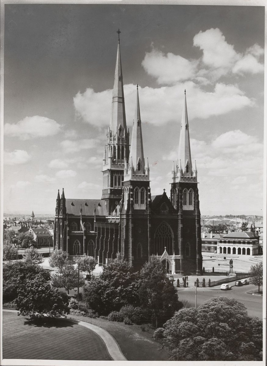 Melbourne in the late 1930s. St. Patrick's Cathedral, East Melbourne (1936–39)