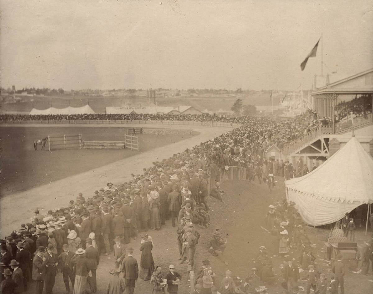 Royal Agricultural Showgrounds Flemington showing portion of the new course September 1903