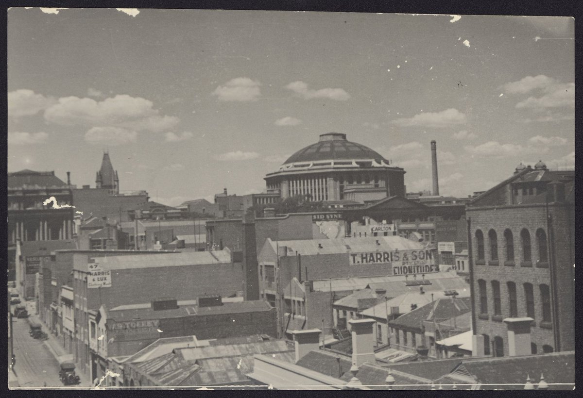 Melbourne skyline looking east from The Argus building, La Trobe St, Melbourne City (1920–40)