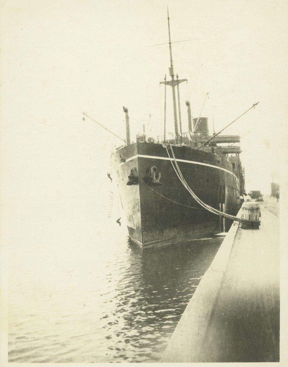 S.S. Milora, alongside Gellibrand Pier, Williamstown (c. 1935)