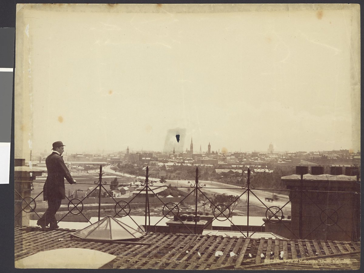 [View of Melbourne from the barracks in St Kilda Road], Melbourne City (1876–94)