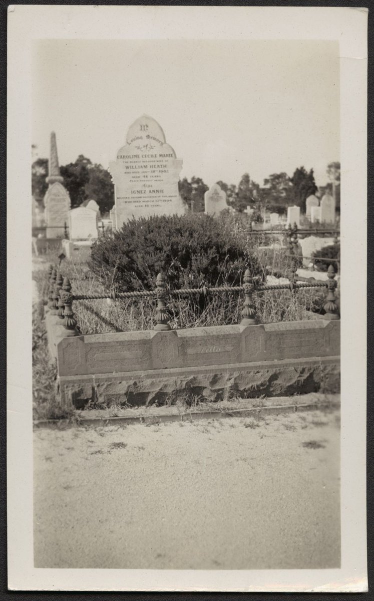 Grave of Adam Lindsay Gordon's niece, Warringal Cemetery, Heidelberg, Victoria (1933)